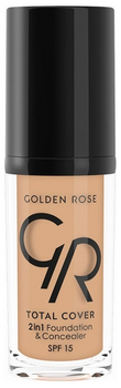 GOLDEN ROSE TOTAL COVER 2in1 Foundation & Concealer No4 30ml