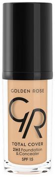 GOLDEN ROSE TOTAL COVER 2in1 Foundation & Concealer No11 30ml