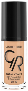 GOLDEN ROSE TOTAL COVER 2in1 Foundation & Concealer No12 30ml