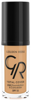 GOLDEN ROSE TOTAL COVER 2in1 Foundation & Concealer No14 30ml