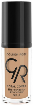 GOLDEN ROSE TOTAL COVER 2in1 Foundation & Concealer No18 30ml