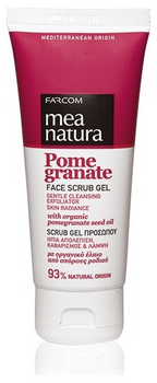 MEA NATURA Pomegranate Scrub Gel Προσώπου - Ήπια Απολέπιση 100ml