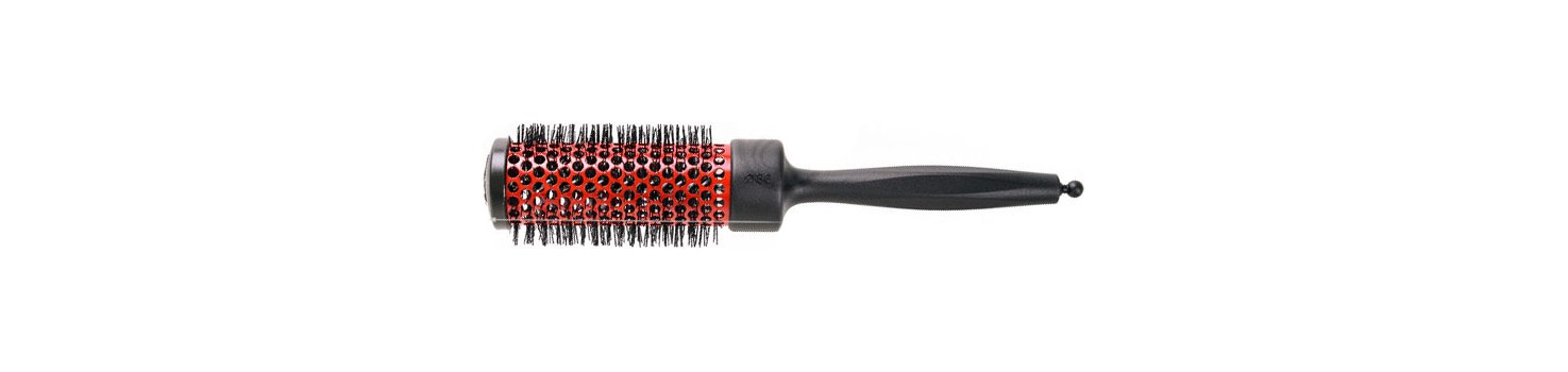 3VE Maestri Carbon 4448T Επαγγελματική Θερμική Βούρτσα Κομμωτηρίου με συνθετική τρίχα