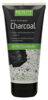 Beauty Formulas Charcoal Detox Cleanser 150ml Υγρό καθαρισμού προσώπου με ενεργό άνθρακα