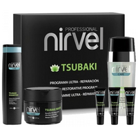 Nirvel Tsubaki Pack Θεραπεία Aποκατάστασης Aφυδατωμένων & Ξηρών Μαλλιών