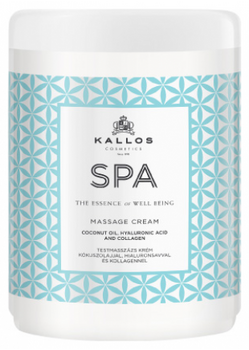 Kallos Spa 1000ml κρέμα μασάζ σώματος - χεριών  με κολλαγόνο, υαλουρονικό και λάδι καρύδας