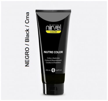 Nirvel Nutre Color Χρωμομάσκα χρώματος Μαύρο 200ml