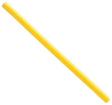 Eurostil Ρόλλεϋ Flex Κίτρινο 12 τεμάχια 25 cm x 1 cm