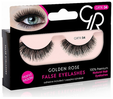 GOLDEN ROSE False Eyelashes & Adhesive ΒΛΕΦΑΡΙΔΕΣ Νο4
