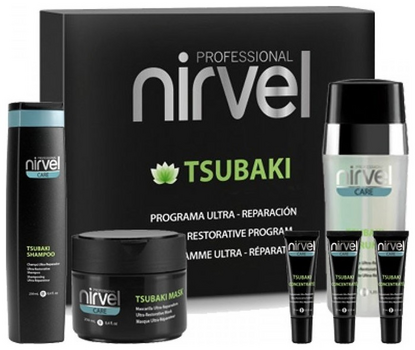 Nirvel Tsubaki Pack Θεραπεία Aποκατάστασης Aφυδατωμένων & Ξηρών Μαλλιών