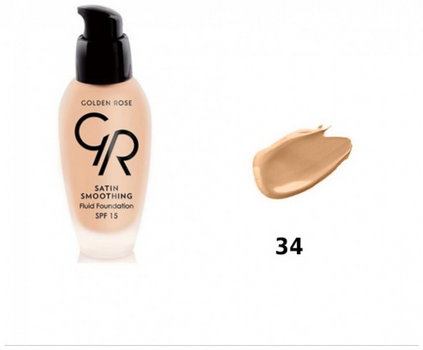 Golden Rose Υγρό Make up Satin Smoothing Fluid Foundation No 34