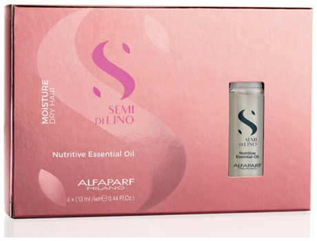 Alfaparf Semi Di Lino Moisture Nutritive Essential Oil 6x13ml Αμπούλες για Ξηρά και Ταλαιπωρημένα μαλλιά