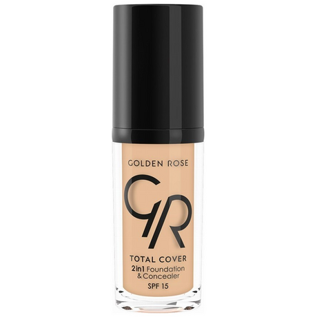 GOLDEN ROSE TOTAL COVER 2in1 Foundation & Concealer No2 30ml