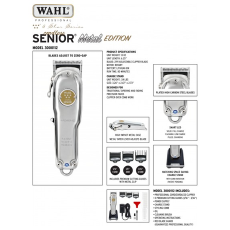 Wahl Cordless Senior METAL Edition