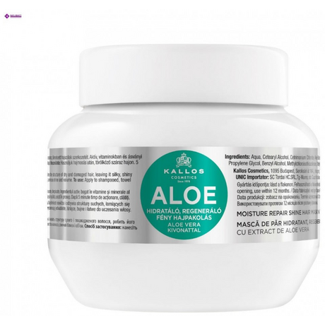 Kallos Aloe Vera Repair Shine Mask 275ml με Αλόη Για Ταλαιπωρημένα & Ξηρά Μαλλιά