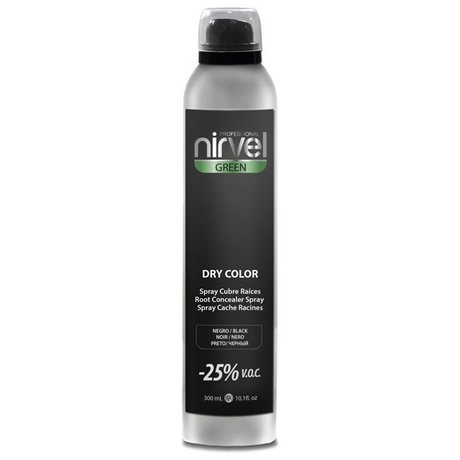 Nirvel Dry Color Black 300ml Ξηρή βαφή σε σπρέυ