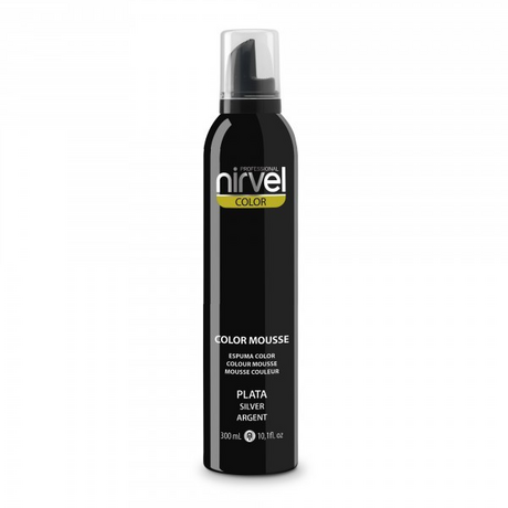 Nirvel Color Mousse 300ml Χρωμοαφρός χρώμα Ασημί