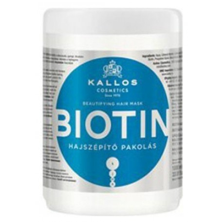 Kallos Biotin Beautifying Hair Mask 1000ml Για Λεπτά και Ταλαιπωρημένα Μαλλιά
